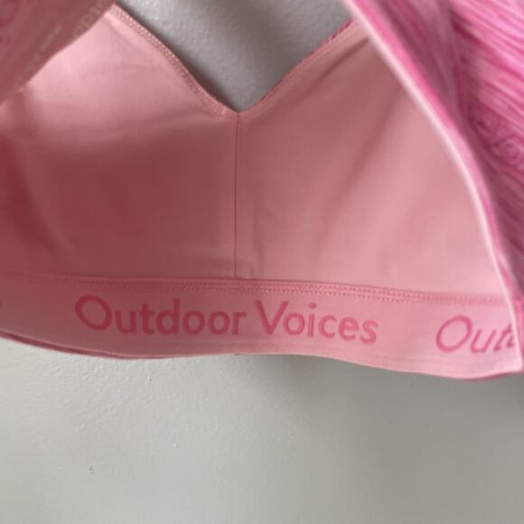 Outdoor Voices NWT Free Form Bralette Wild Pink Womens Size XXS New With Tag - Picture 9 of 11